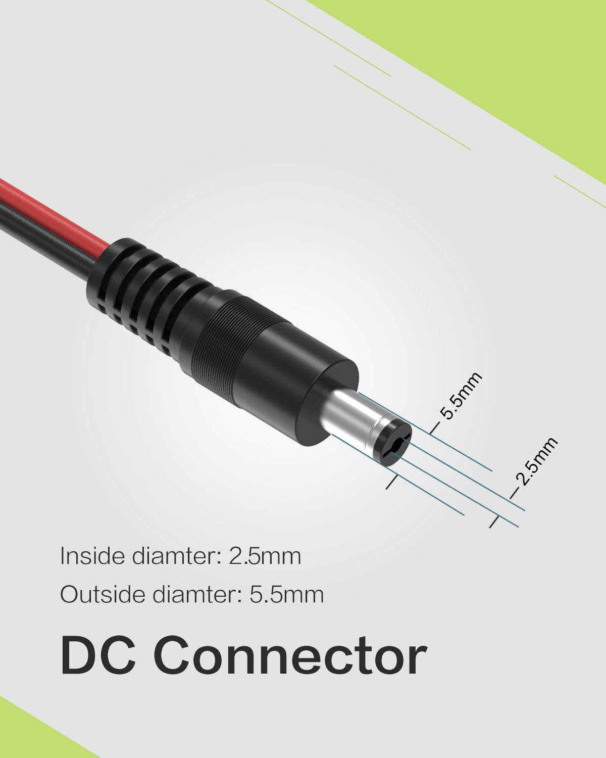 ALLPOWERS DC5525 (5,5 mm x 2,5 mm) naar Anderson Connector Adapterkabel