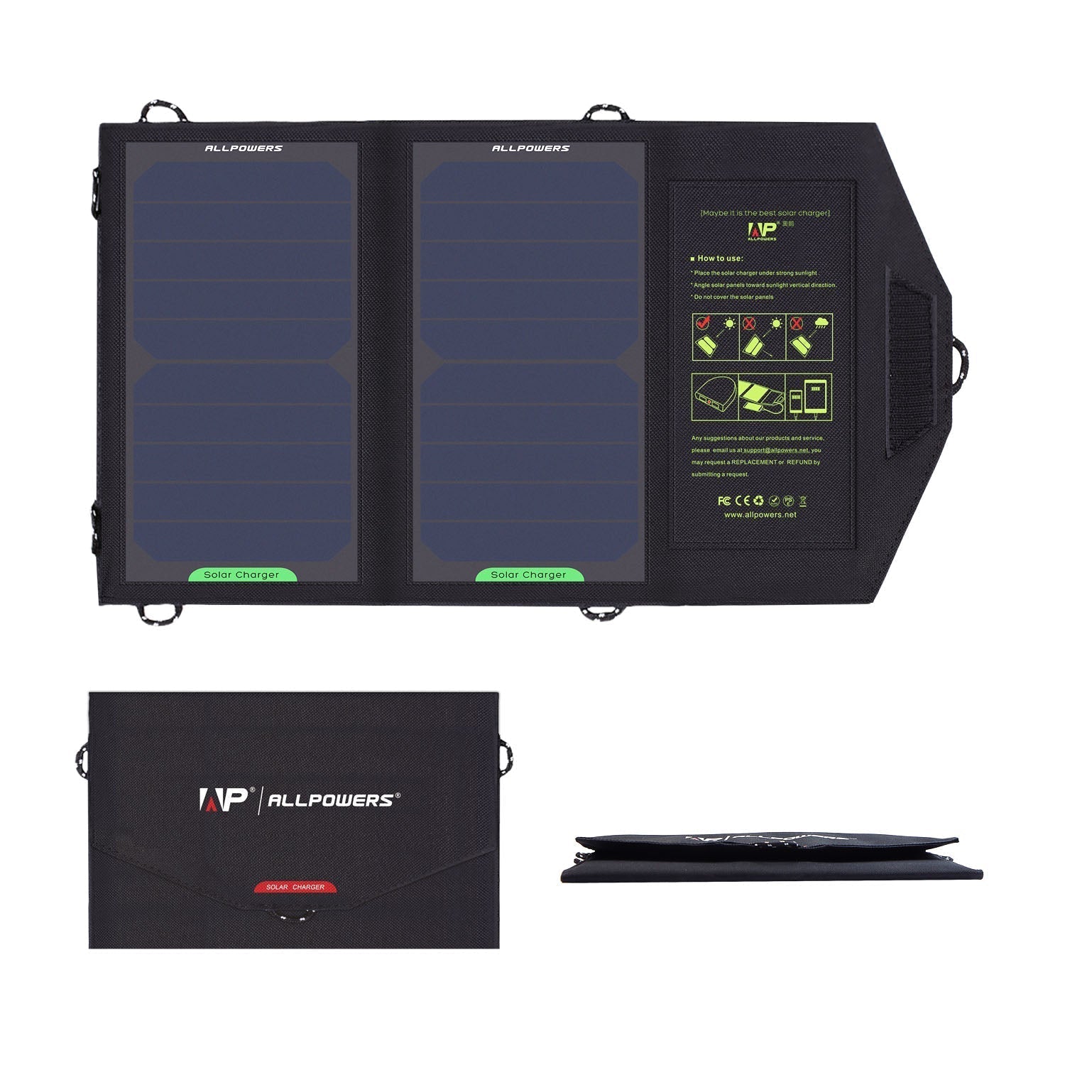 ALLPOWERS 5V 10W Zonnelader