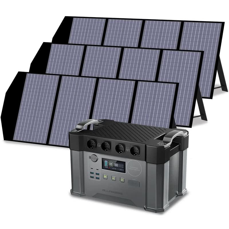 ALLPOWERS Zonnegeneratorset 2400W (S2000 Pro + SP029 140W zonnepaneel)