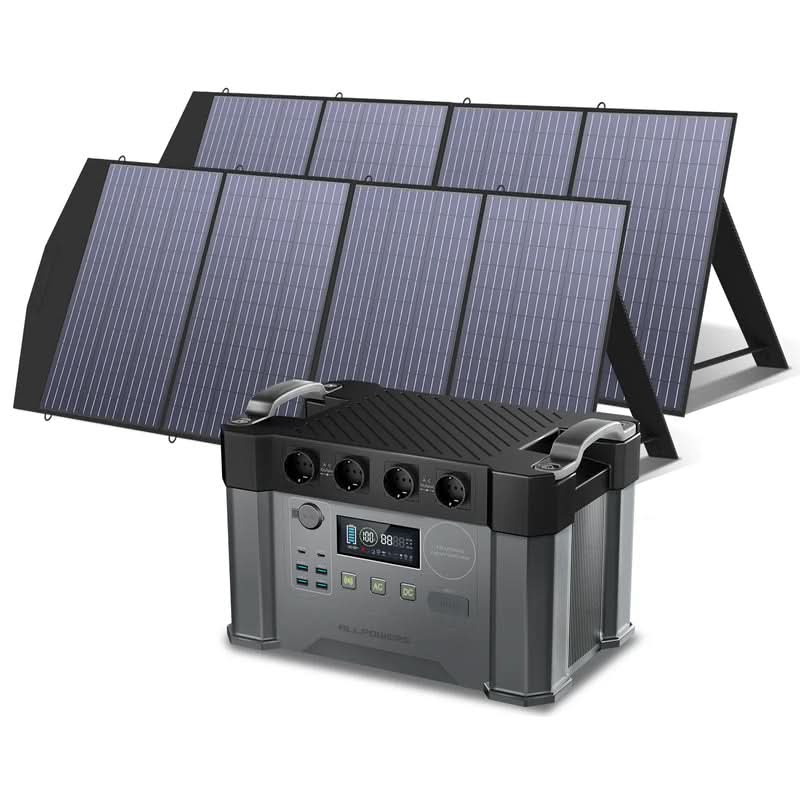 ALLPOWERS Zonnegeneratorset 2400W (S2000 Pro + SP033 200W zonnepaneel)