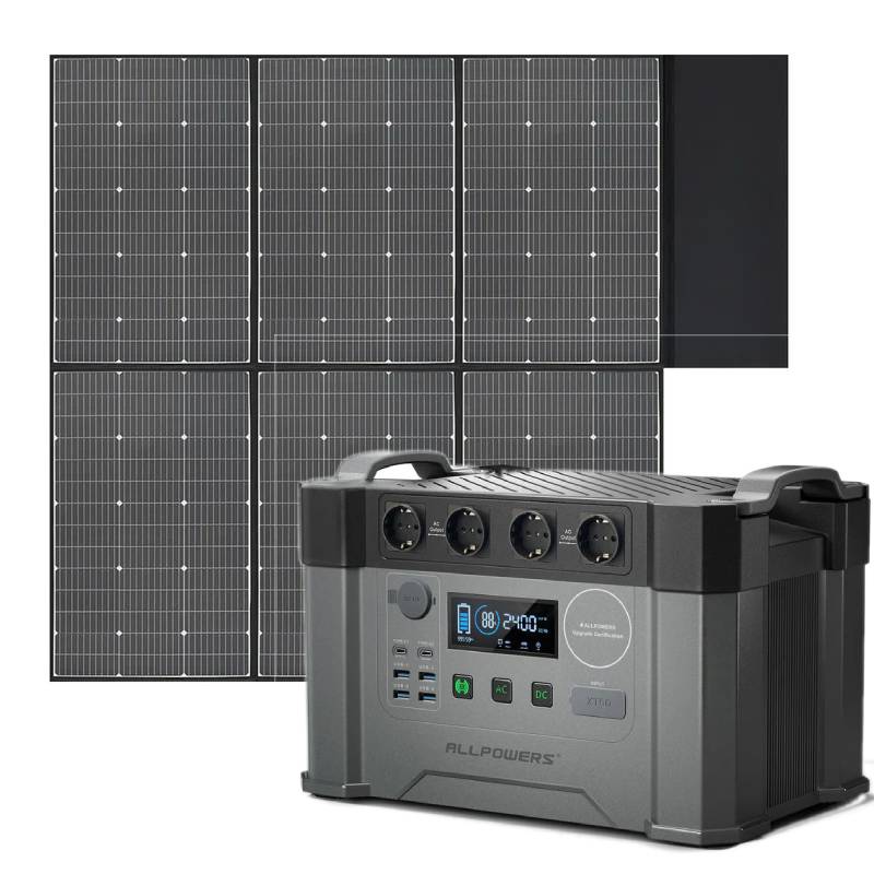 ALLPOWERS Zonnegeneratorkit 2400W (S2000 Pro + SP039 600W zonnepaneel)