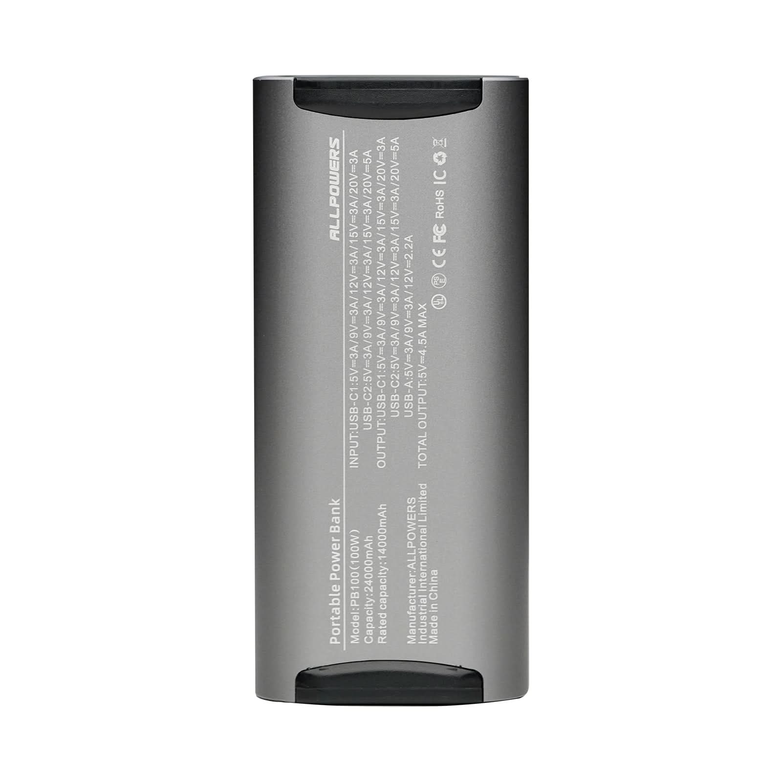ALLPOWERS PB100 draagbare powerbank 100W 24000mAh