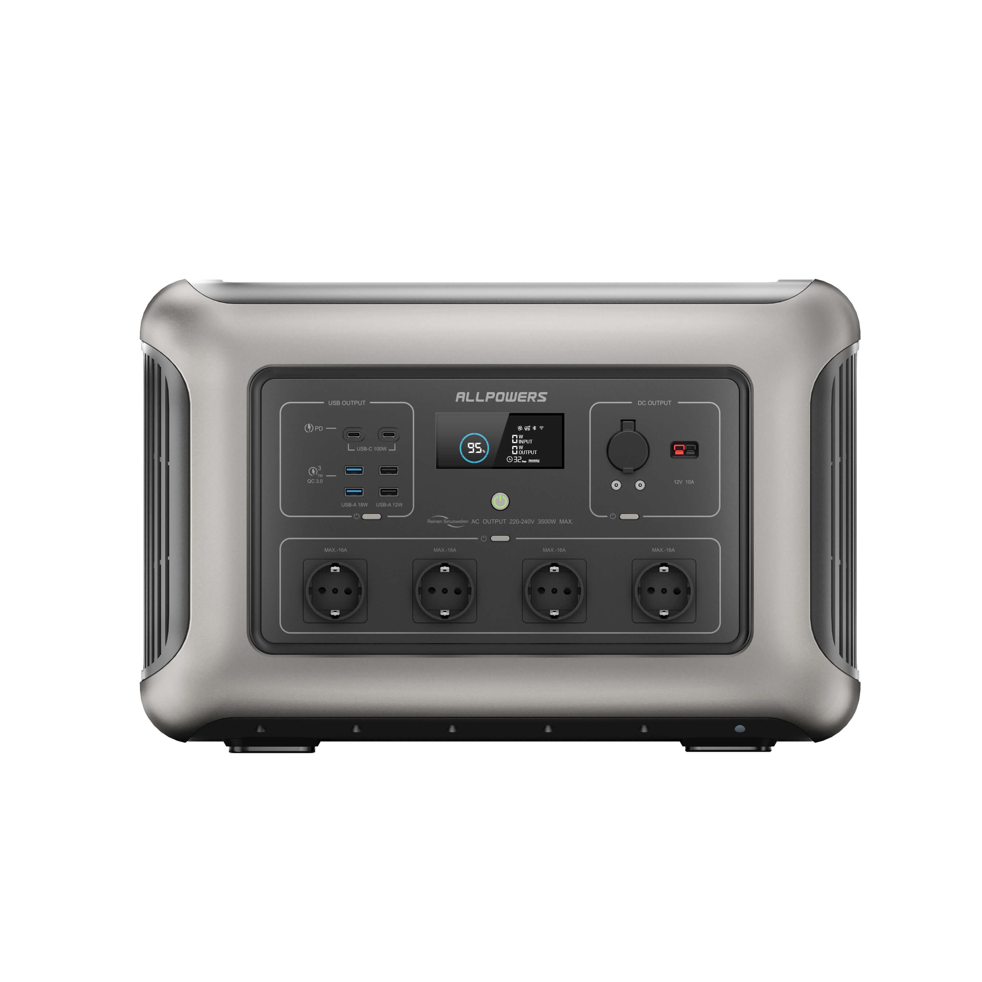 ALLPOWERS Zonnegeneratorset 3500W (R3500 + SP039 600W zonnepaneel)