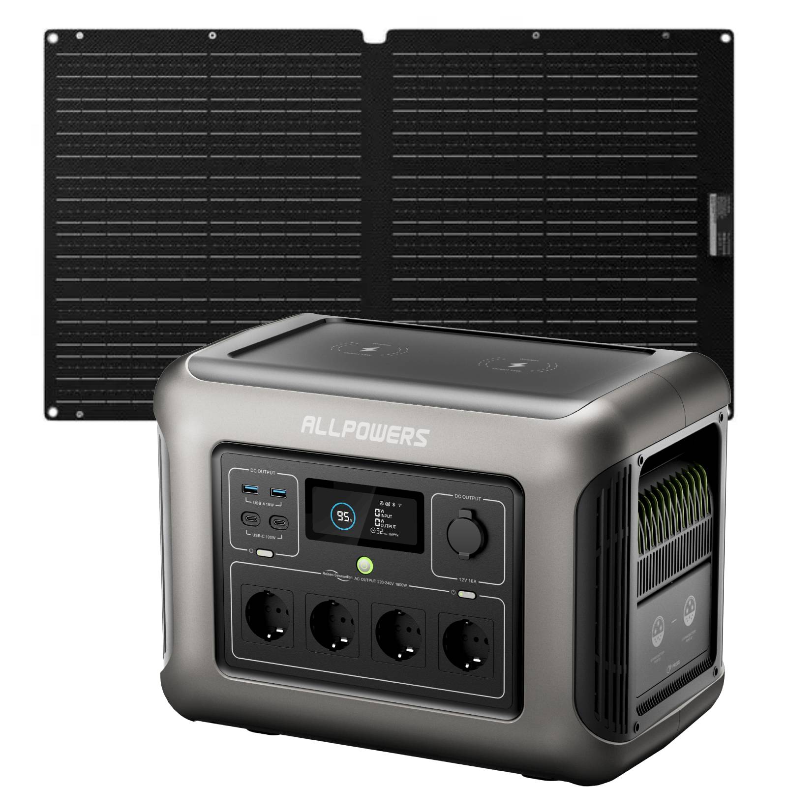 ALLPOWERS R1500 Draagbaar Energiestation 1800W 1152Wh LiFeP04 Accu