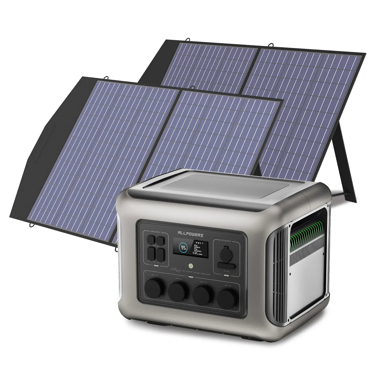 ALLPOWER Zonnegeneratorset 2500W (R2500 + SP027 100W zonnepaneel)