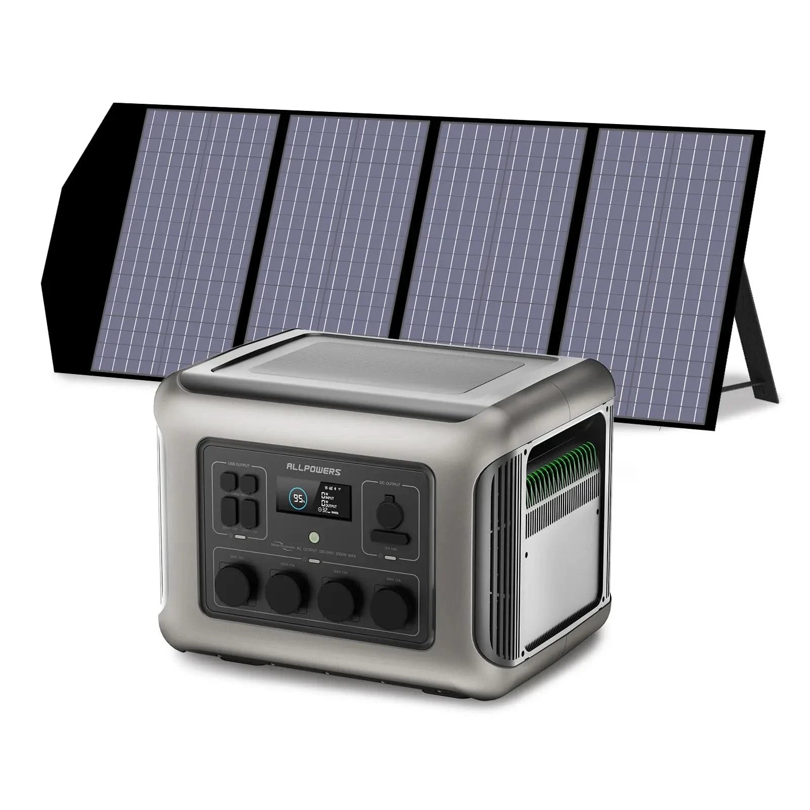 ALLPOWERS Zonnegeneratorset 2500W (R2500 + SP029 140W zonnepaneel)