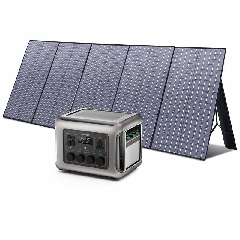 ALLPOWERS Zonnegeneratorset 2500W (R2500 + SP037 400W zonnepaneel)