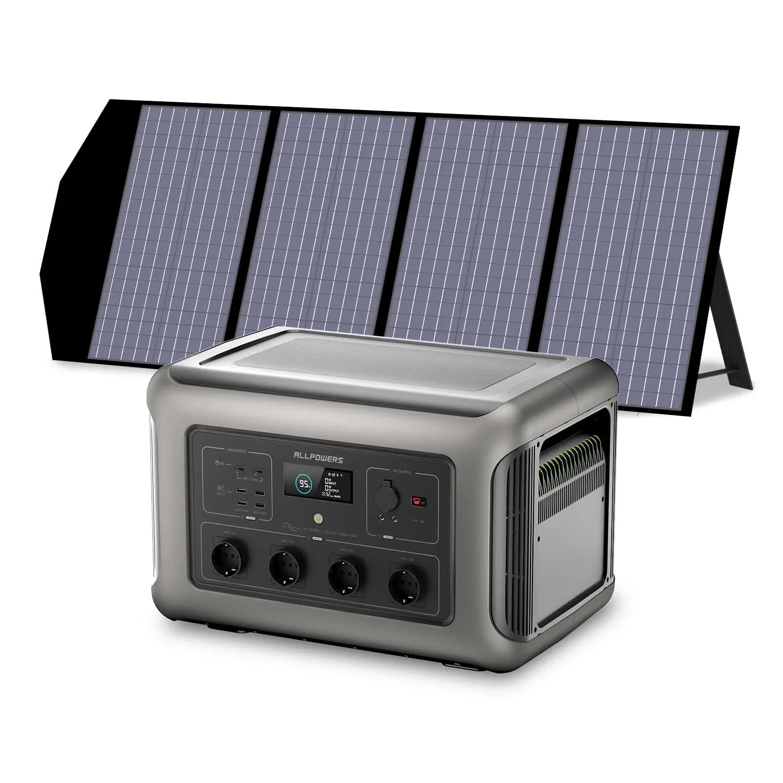 ALLPOWERS Zonnegeneratorset 3500W (R3500 + SP029 140W zonnepaneel)
