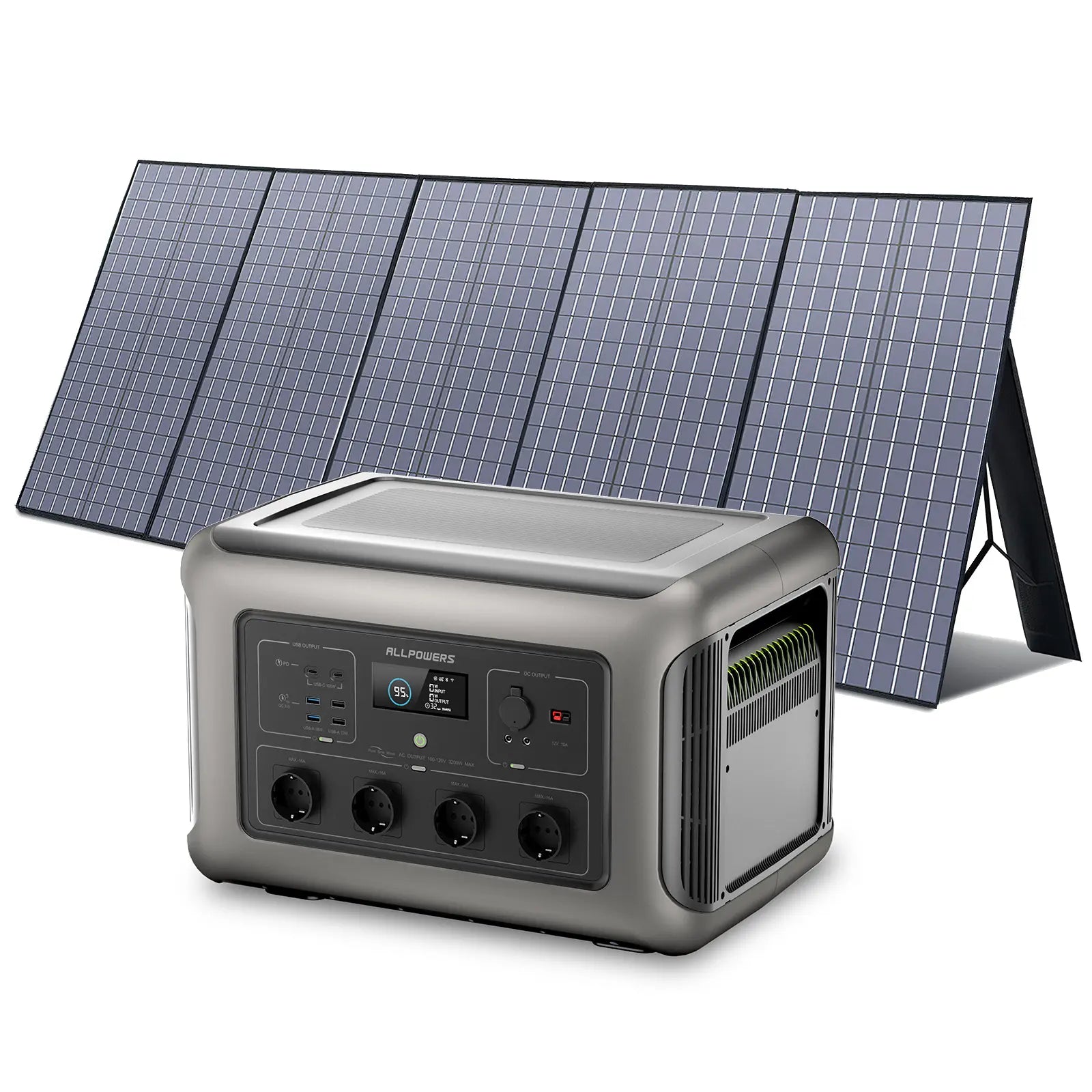 ALLPOWERS Zonnegeneratorset 3500W (R3500 + SP037 400W zonnepaneel)