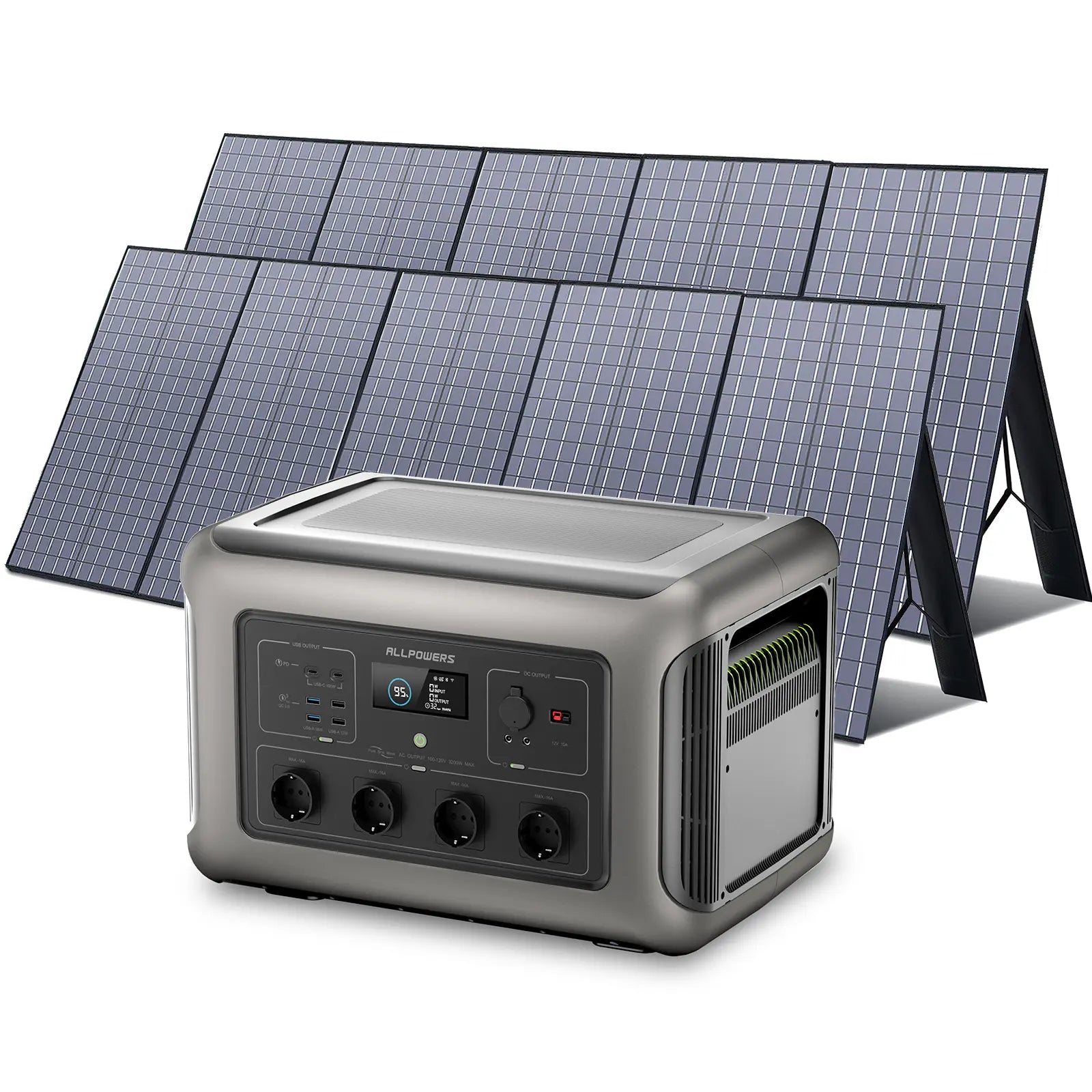 ALLPOWERS Zonnegeneratorset 3500W (R3500 + SP037 400W zonnepaneel)