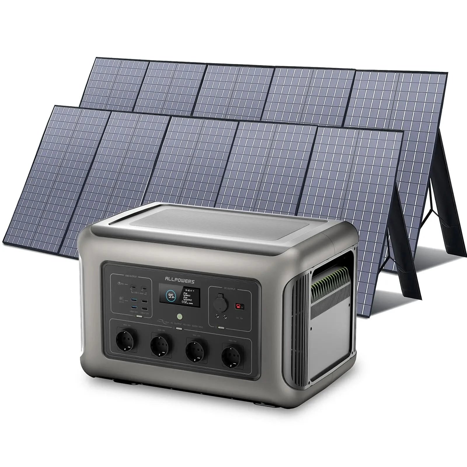 ALLPOWERS Zonnegeneratorset 3500W (R3500 + SP037 400W zonnepaneel)