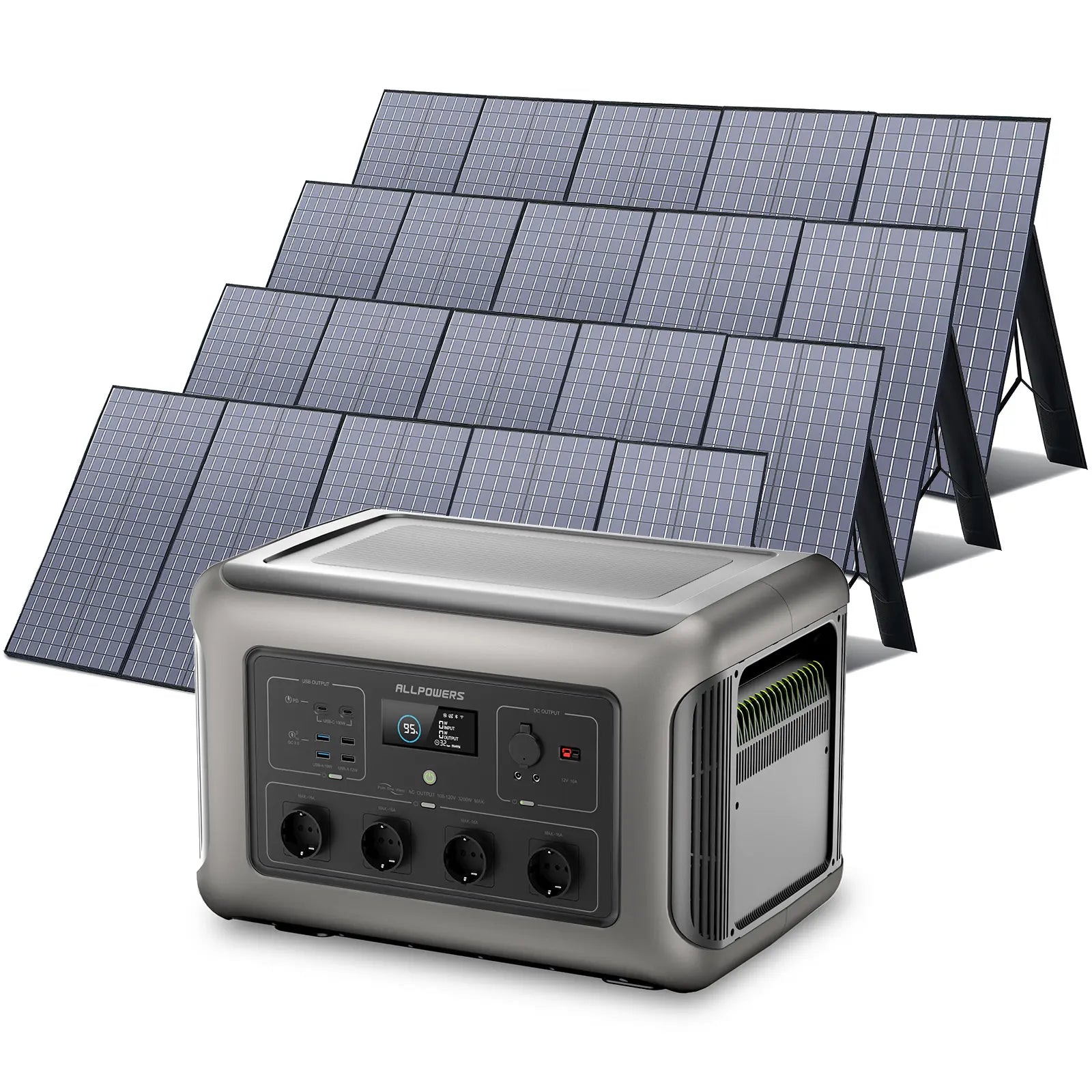 ALLPOWERS Zonnegeneratorset 3500W (R3500 + SP037 400W zonnepaneel)