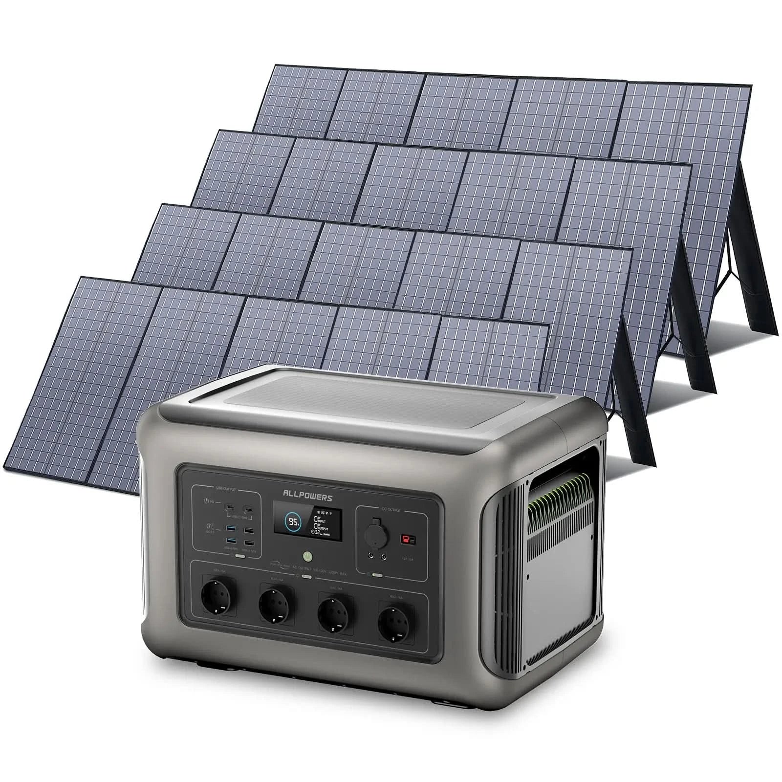 ALLPOWERS Zonnegeneratorset 3500W (R3500 + SP037 400W zonnepaneel)
