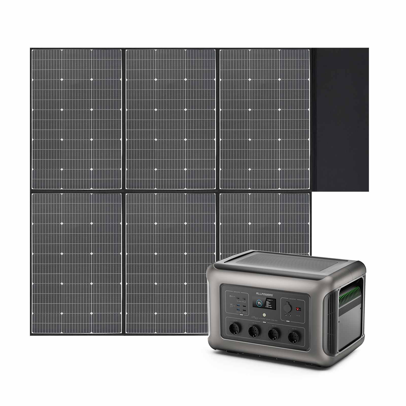ALLPOWERS Zonnegeneratorset 3500W (R3500 + SP039 600W zonnepaneel)