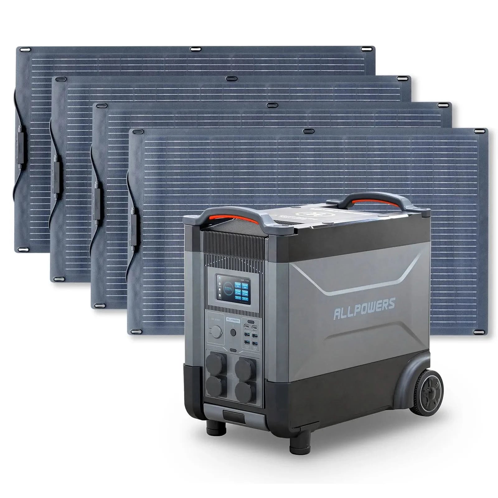 ALLPOWERS Zonnegeneratorset 4000W (R4000 + SF100 100W flexibel zonnepaneel)