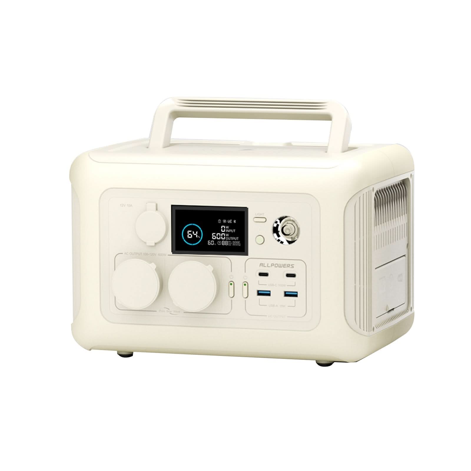 ALLPOWERS R600 Draagbaar Energiestation 600W 299Wh LiFeP04 Accu
