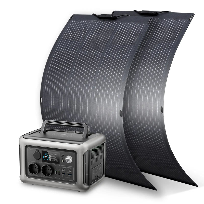 ALLPOWERS Zonnegeneratorset 600W (R600 + SF100 100W flexibel zonnepaneel)