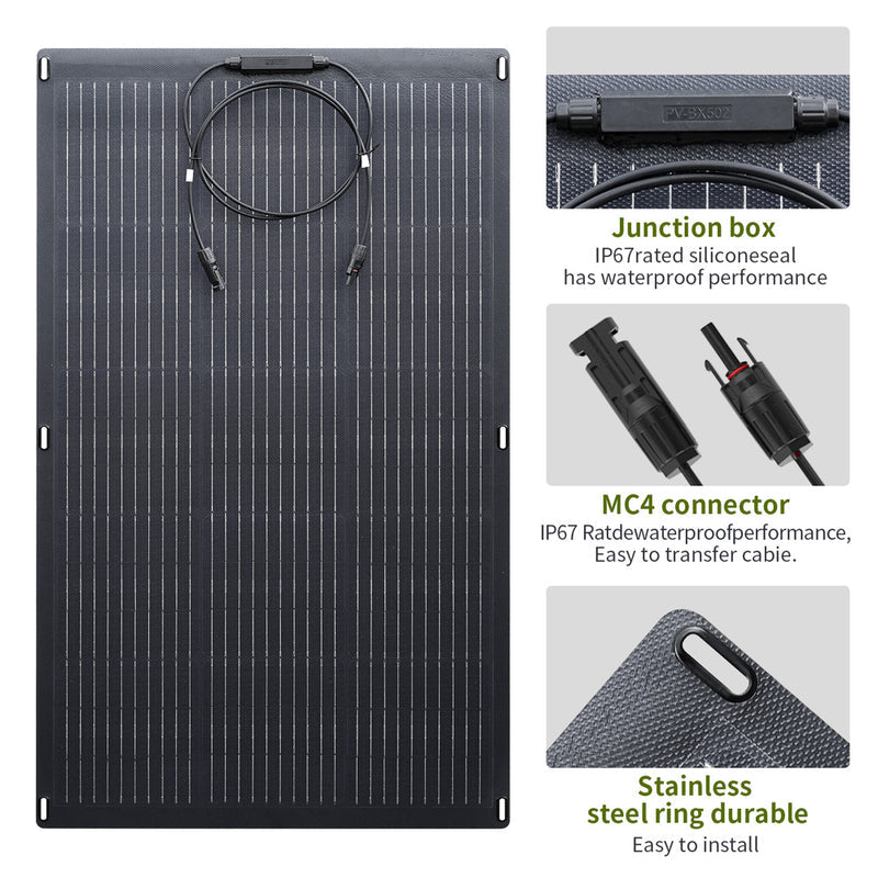 ALLPOWERS Zonnegeneratorset 600W (R600 + SF100 100W flexibel zonnepaneel)