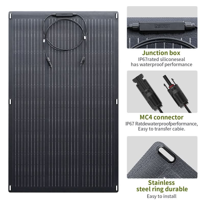 ALLPOWERS Zonnegeneratorset 300W (S300 PLUS + SF100 100W flexibel zonnepaneel)