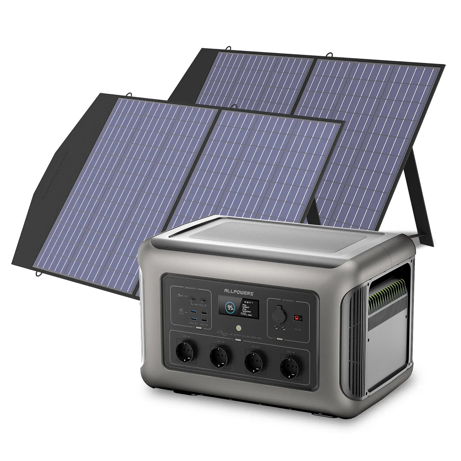 ALLPOWERS Zonnegeneratorset 3500W (R3500 + SP027 100W zonnepaneel)