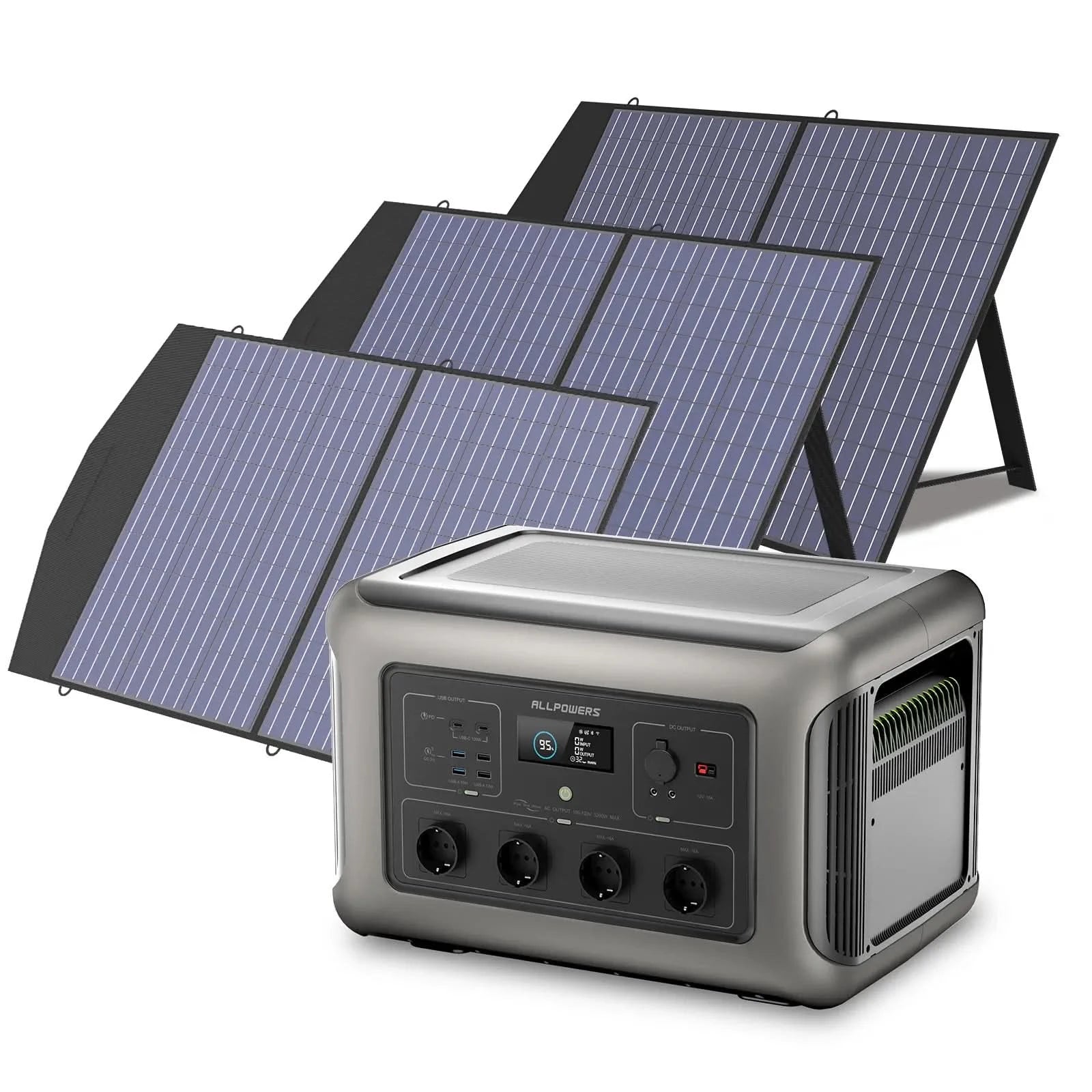 ALLPOWERS Zonnegeneratorset 3500W (R3500 + SP027 100W zonnepaneel)