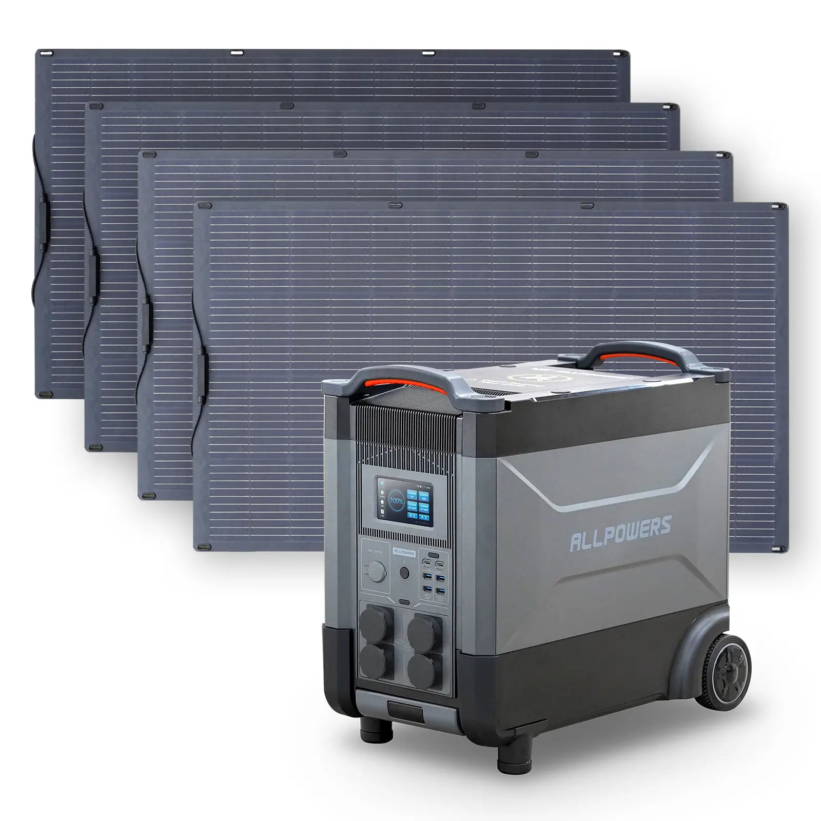 ALLPOWERS Zonnegeneratorset 4000W (R4000 + SF200 200W flexibel zonnepaneel)
