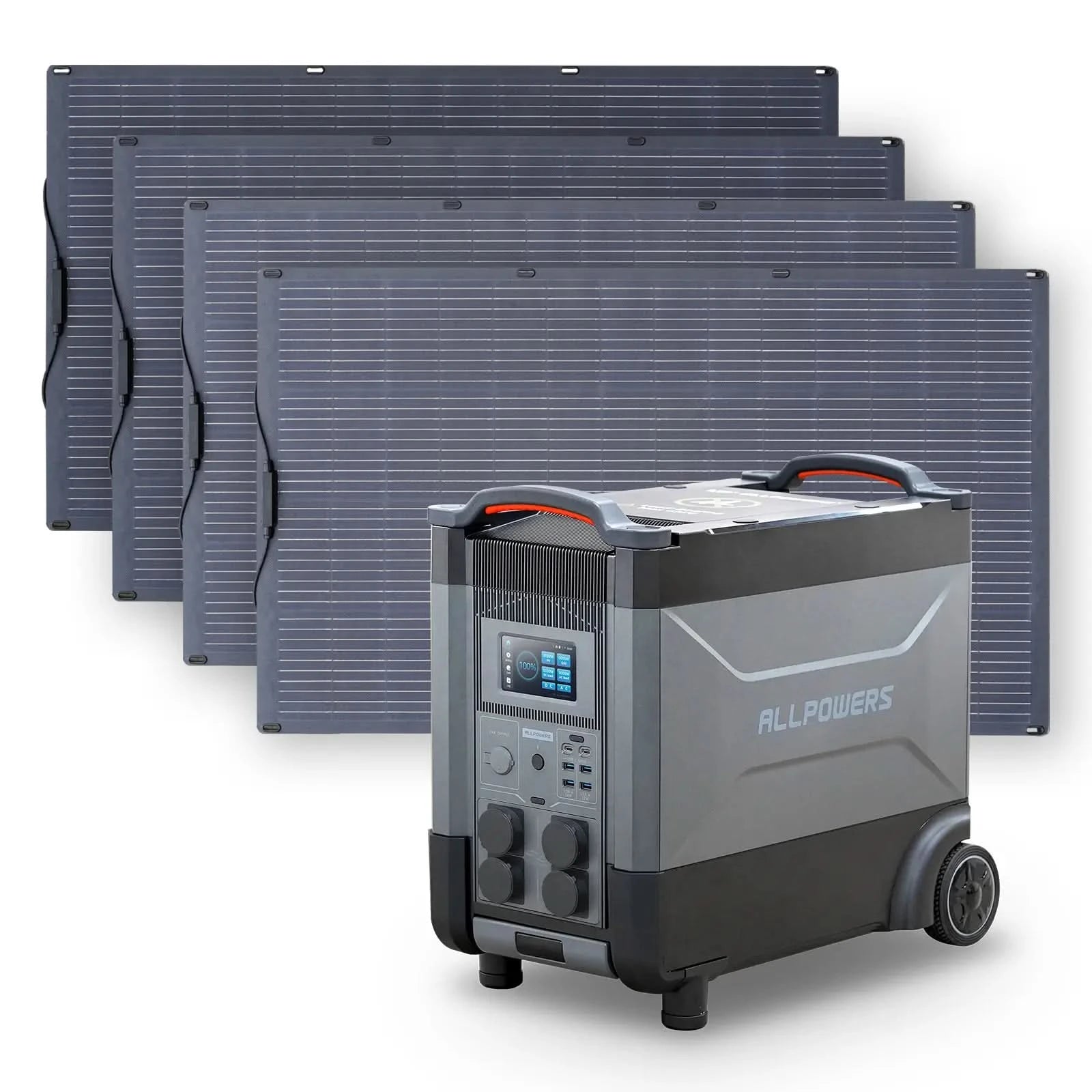 ALLPOWERS Zonnegeneratorset 4000W (R4000 + SF200 200W flexibel zonnepaneel)
