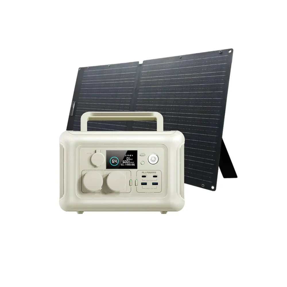 ALLPOWERS Zonnegeneratorkit 600W (R600 + SOLAX SE100 100W Zonnepaneel)