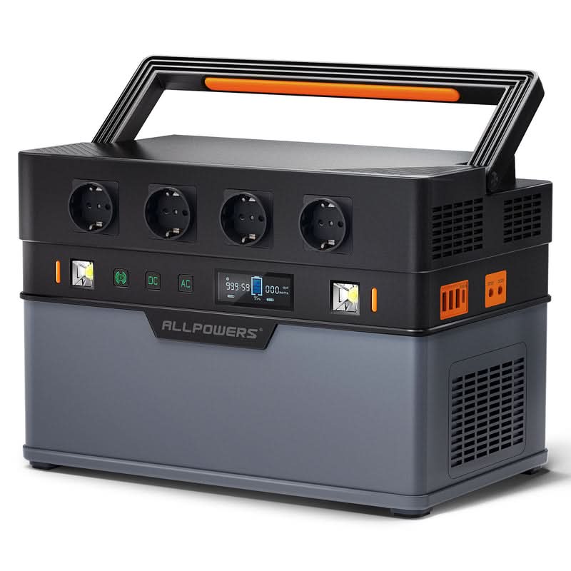 ALLPOWERS Zonnegeneratorset 1500W (S1500 + SP027 Zonnepaneel)