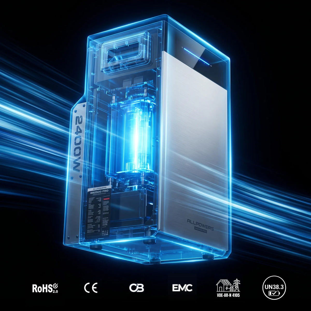 ALLPOWERS VOLTX BS5000 Pro balkonaccu 5.2 kWh | 2400 W hybride thuisbatterij